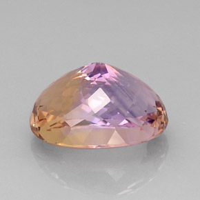 Ametrino bicolor natural 16,60ct, corte oval, IF