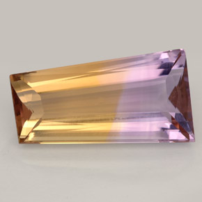 Ametrino bicolor natural 10,32ct, forma extravagante, IF