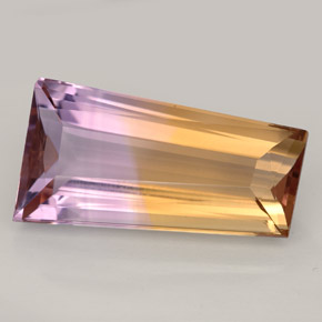 Ametrino bicolor natural 10,32ct, forma extravagante, IF