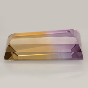 Ametrino bicolor natural 10,32ct, forma extravagante, IF