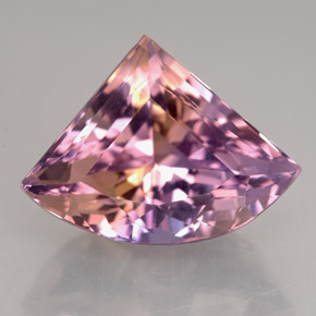 Ametrino bicolor natural 12,52ct, forma extravagante, VVS