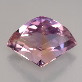 Ametrino bicolor natural 12,52ct, forma extravagante, VVS
