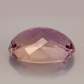 Ametrino bicolor natural 12,47ct, corte oval, VVS-VS
