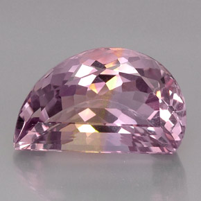 Ametrino bicolor natural 17,64ct, forma extravagante, VVS