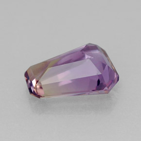 Ametrino bicolor natural 1,17ct, forma extravagante, VVS