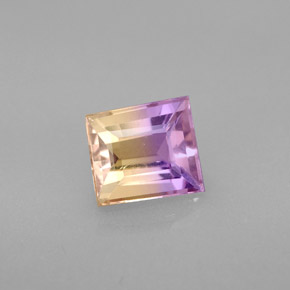 Ametrino bicolor natural 1,33ct, forma extravagante, VS