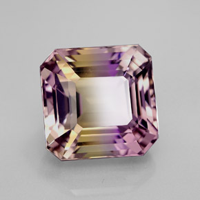 Ametrino Bicolor Natural 6,99ct, Corte Esmeralda, VVS