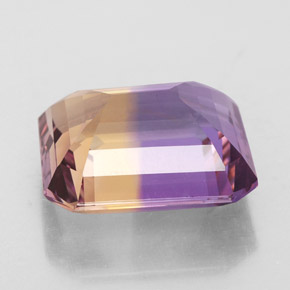Ametrina Bicolor Natural 10.08ct, Corte Esmeralda, VVS-VS