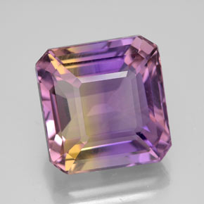 Ametrina Bicolor Natural 11.07ct, Corte Esmeralda, VVS