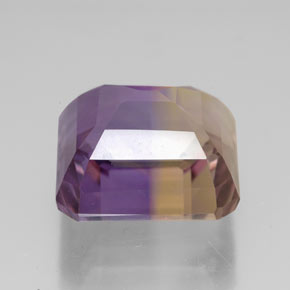 Ametrina Bicolor Natural 11.07ct, Corte Esmeralda, VVS