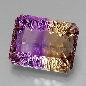 Ametrina Bicolor Natural 15.31ct, Corte Esmeralda, VVS-VS