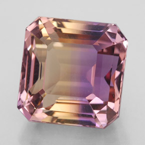 Ametrina Bicolor Natural 10.27ct, Corte Esmeralda, IF