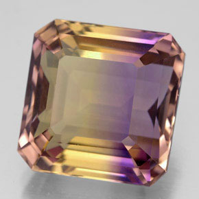 Ametrina Bicolor Natural 11.85ct, Corte Esmeralda, VVS