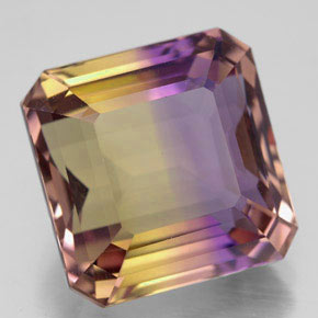 Ametrina Bicolor Natural 11.85ct, Corte Esmeralda, VVS