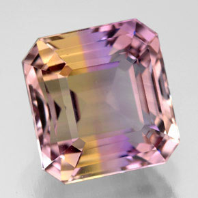 Ametrina Bicolor Natural 9.29ct, Corte Esmeralda, VVS