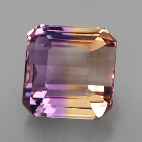 Ametrina Bicolor Natural 7.60ct, Corte Esmeralda, VVS