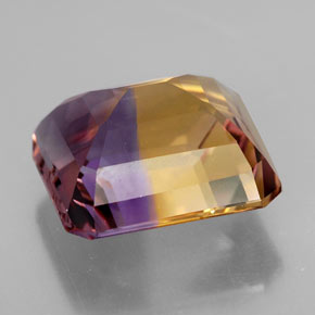 Ametrina Bicolor Natural 12.16ct, Corte Esmeralda, VVS