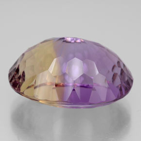Ametrino bicolor natural 13,50ct, corte oval, VVS
