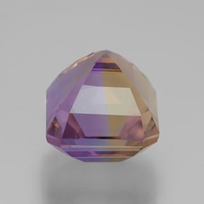 Ametrino bicolor natural 5,80ct, corte esmeralda, VVS
