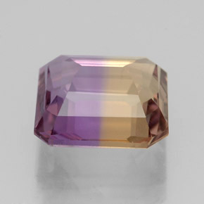Ametrina Bicolor Natural 3.39ct, Corte Esmeralda, VVS