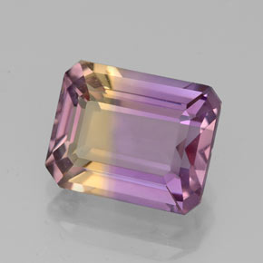 Ametrina Bicolor Natural 3.03ct, Corte Esmeralda, VVS