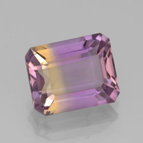 Ametrina Bicolor Natural 3.03ct, Corte Esmeralda, VVS
