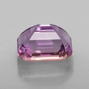 Ametrino bicolor natural 3,23ct, corte esmeralda, VVS