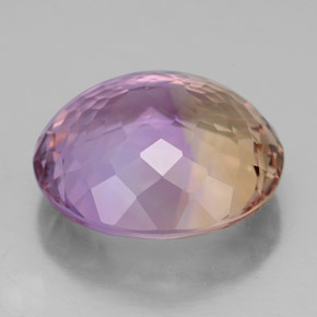 Ametrino bicolor natural 9,52ct, corte oval, IF