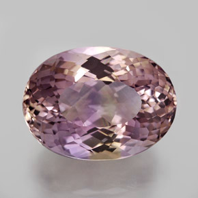 Ametrino bicolor natural 12,55ct, corte oval, VVS