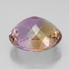 Ametrino bicolor natural 8,50ct, corte oval, VS