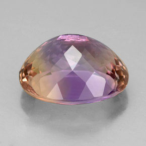 Ametrino bicolor natural 7,88ct, corte oval, VVS