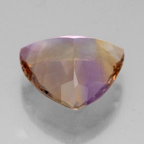 Ametrino bicolor natural 7,13ct, trillion, VVS-VS