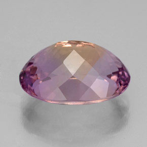 Ametrino bicolor natural 5,69ct, corte oval, VVS