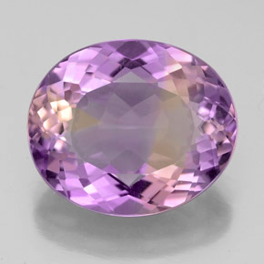 Ametrino bicolor natural 5,91ct, corte oval, VVS-VS