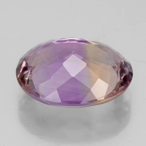 Ametrino bicolor natural 5,91ct, corte oval, VVS-VS