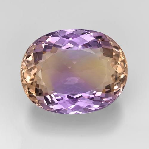 Ametrina bicolor Natural 16.25ct, Corte Oval, VVS