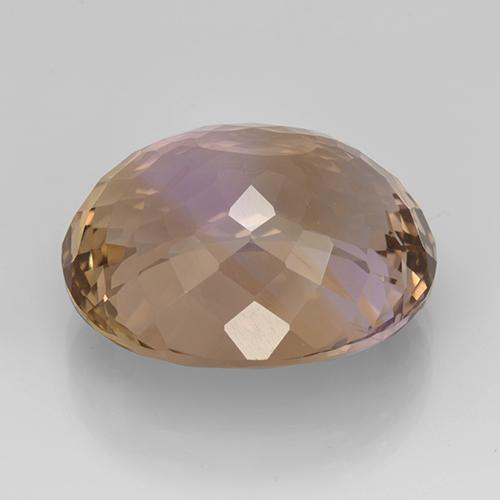 Ametrino bicolor natural 17,20ct, corte oval, VS