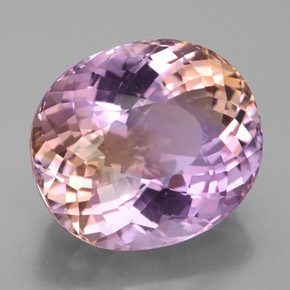 Ametrino bicolor natural 25,99ct, corte oval, VVS