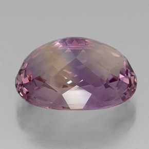 Ametrino bicolor natural 19,15ct, corte oval, IF
