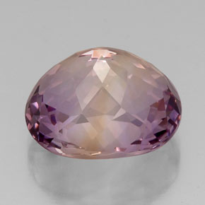 Ametrino bicolor natural 14,07ct, corte oval, VVS