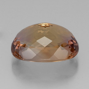 Ametrino bicolor natural 16,25ct, almofada cortada, VVS