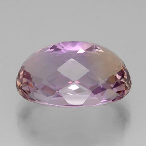 Ametrino bicolor natural 16,93ct, corte oval, VS