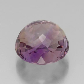 Ametrino bicolor natural 16,30ct, corte redondo, VVS