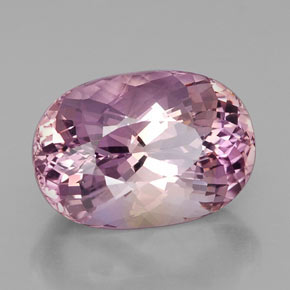 Ametrino bicolor natural 15,10ct, corte oval, VVS