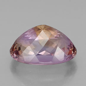 Ametrino bicolor natural 15,10ct, corte oval, VVS