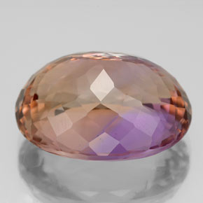 Ametrino bicolor natural 12,15ct, corte oval, VS