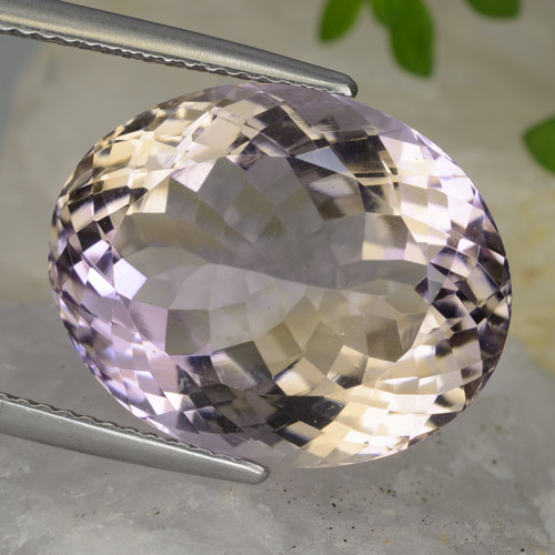 Ametrina bicolor Natural 16.69ct, Corte Oval, VVS-VS