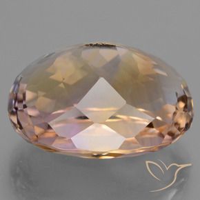 Ametrina bicolor Natural 24.62ct, Corte Oval, VVS