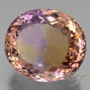 Ametrina bicolor Natural 31.82ct, oval, VVS