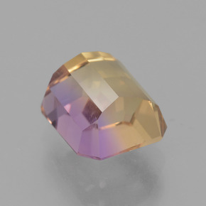 Ametrino bicolor natural 3,06ct, corte esmeralda, VS